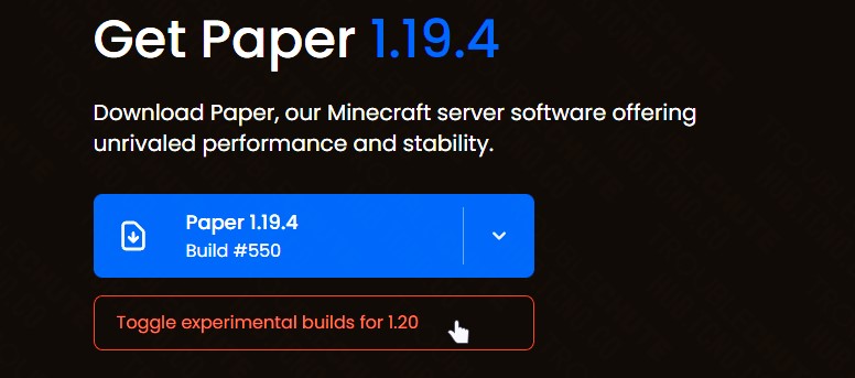 Download the Minecraft Server Software