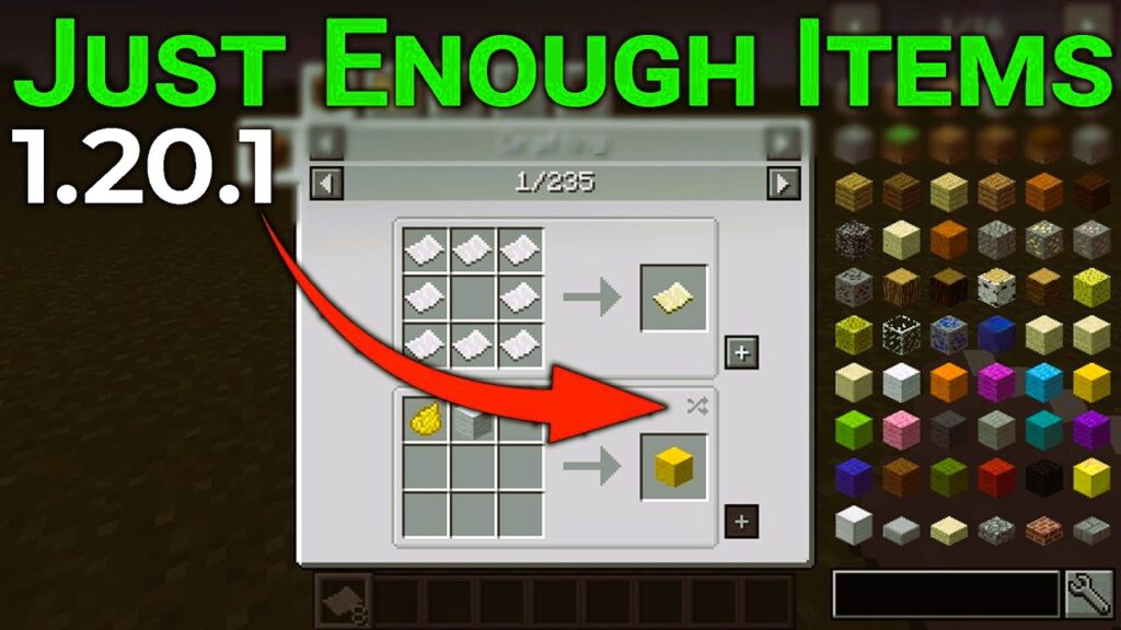 Just Enough Items (JEI)